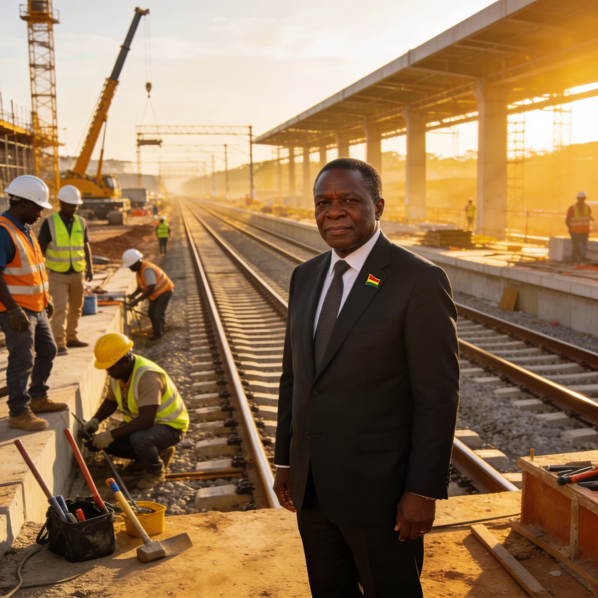 Congo : Sassou-N&rsquo;Guesso lance les travaux de modernisation du Chemin de Fer Congo-Océan (CFCO)