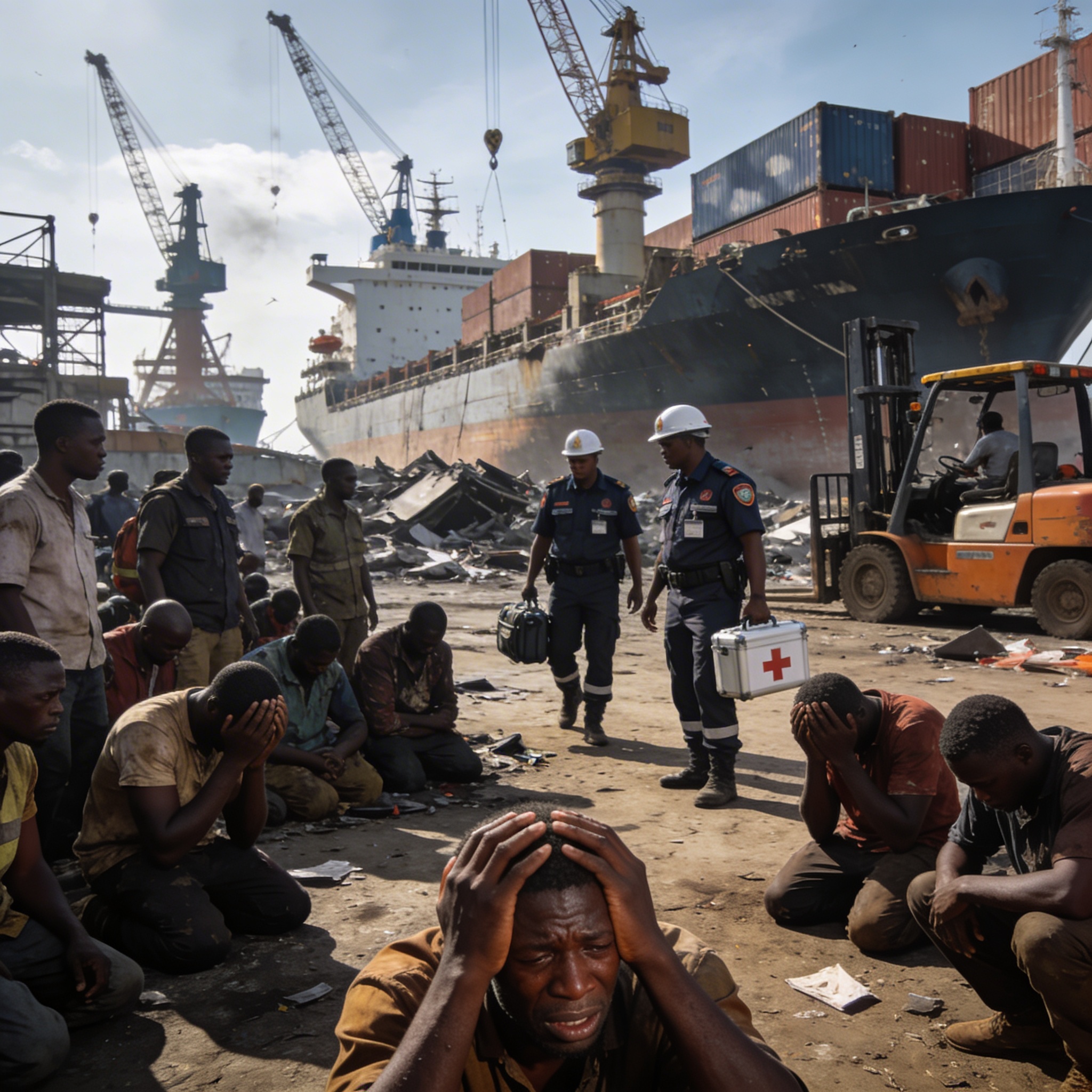 Accident de travail : décès tragique de trois Congolais au Port autonome de Pointe-Noire