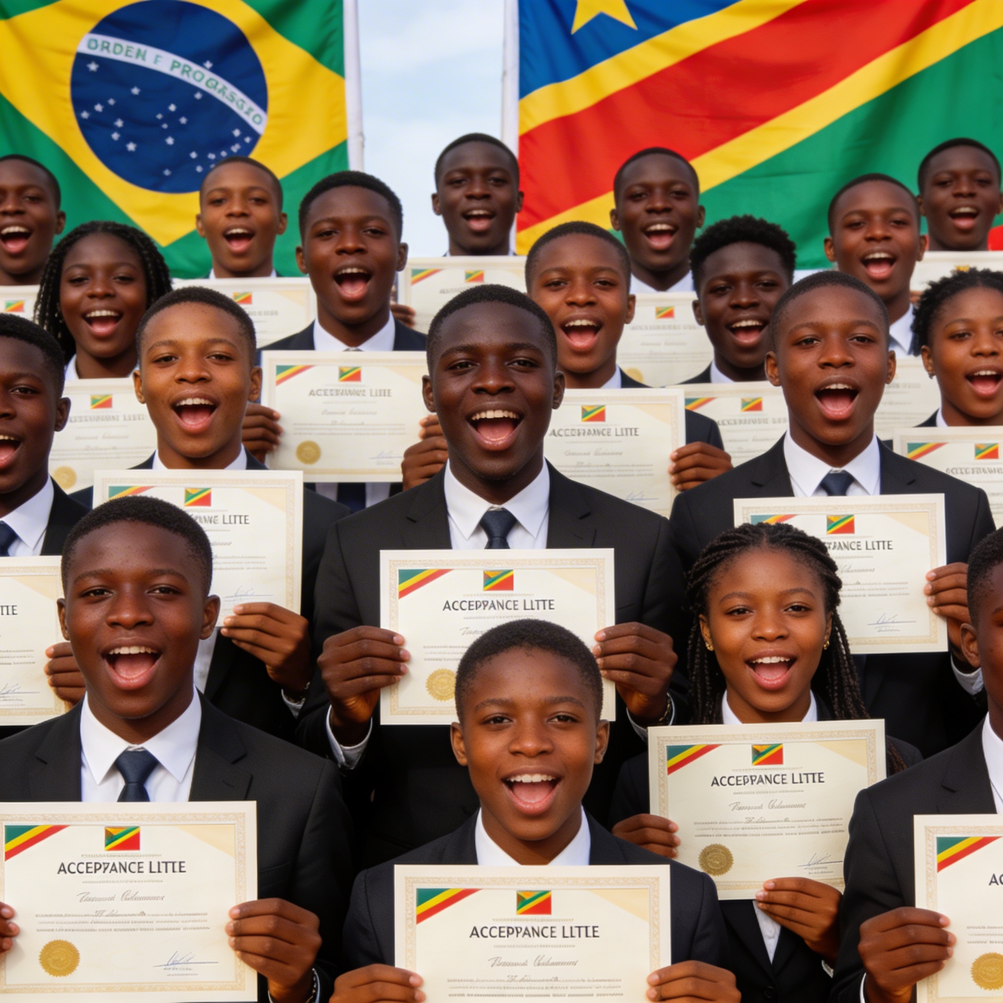 Des étudiants congolais en route pour le Brésil